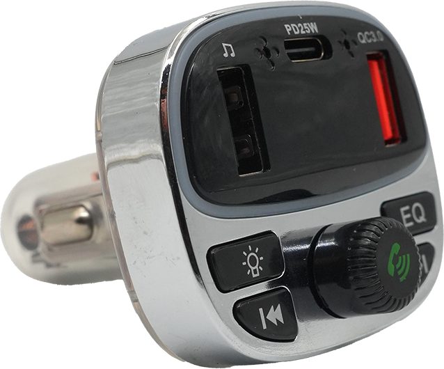 Rio Tech PD 25W QC3.0 FM Transmitter Çok Fonksiyonlu Araç Şarj Cihazı
