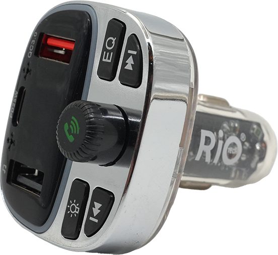 Rio Tech PD 25W QC3.0 FM Transmitter Çok Fonksiyonlu Araç Şarj Cihazı