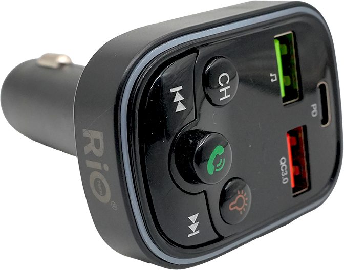 Hızlı Şarj ve Bluetooth Destekli Çok Fonksiyonlu Araç Şarj ve FM Verici