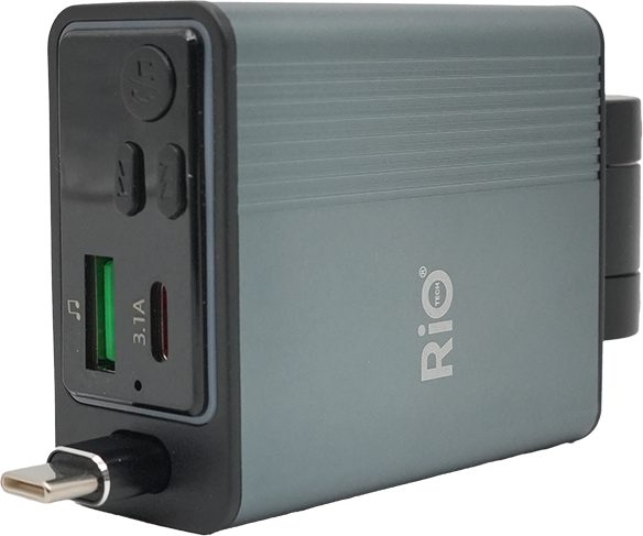 Rio Tech Rio-C77 45W Retractable Type-C Araç Şarj Cihazı