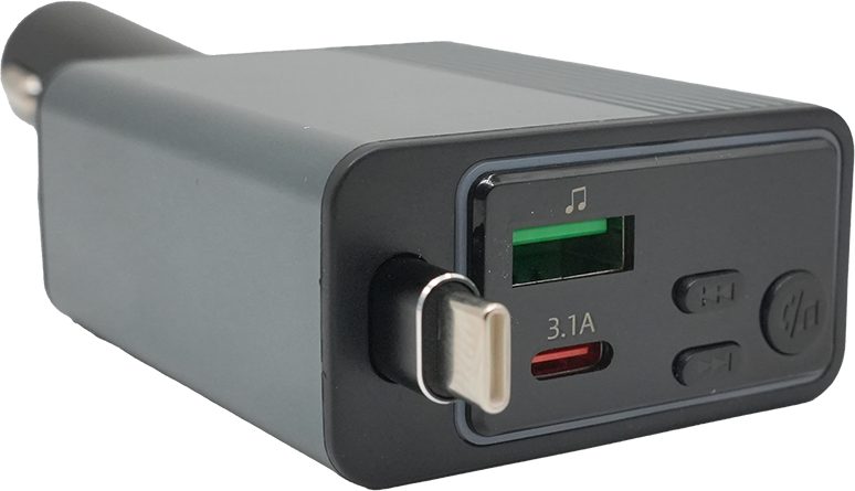 Rio Tech Rio-C77 45W Retractable Type-C Araç Şarj Cihazı