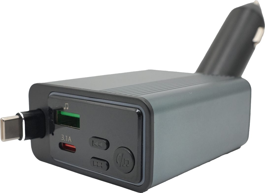 Rio Tech Rio-C77 45W Retractable Type-C Araç Şarj Cihazı