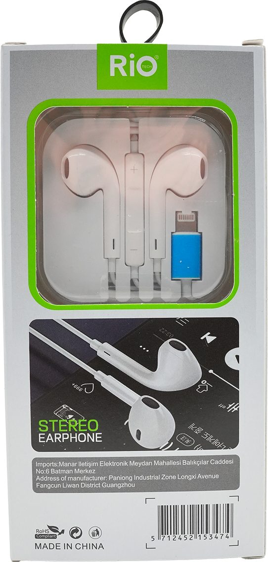 Rio i7 Stereo Earphone Lightning Girişli Kulaklık