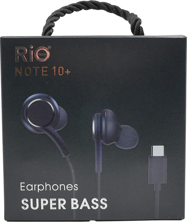 Rio Tech Note 10+ Super Bass Kulak İçi Kulaklık - Yüksek Ses Kalitesi