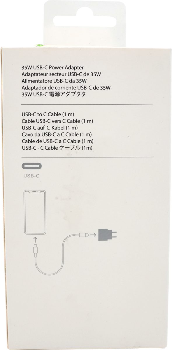 İphone 16 USB-C 35W Güç Adaptörü ve USB-C to C Kablo Seti Hızlı Şarj Destekli