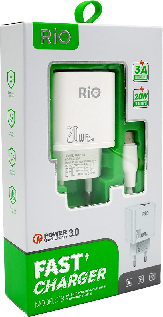 20W Power Delivery USB Hızlı Şarj Adaptörü ve Kablo Seti