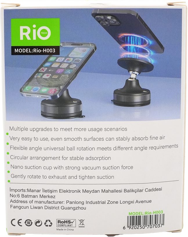 Rio Tech Model Rio-H003 Manyetik Telefon Tutucu
