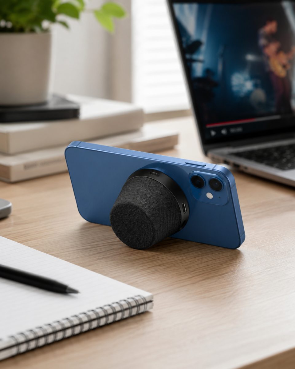 Taşınabilir Mini Bluetooth Hoparlör Mıknatıs Özellikli Yüksek Net Ses