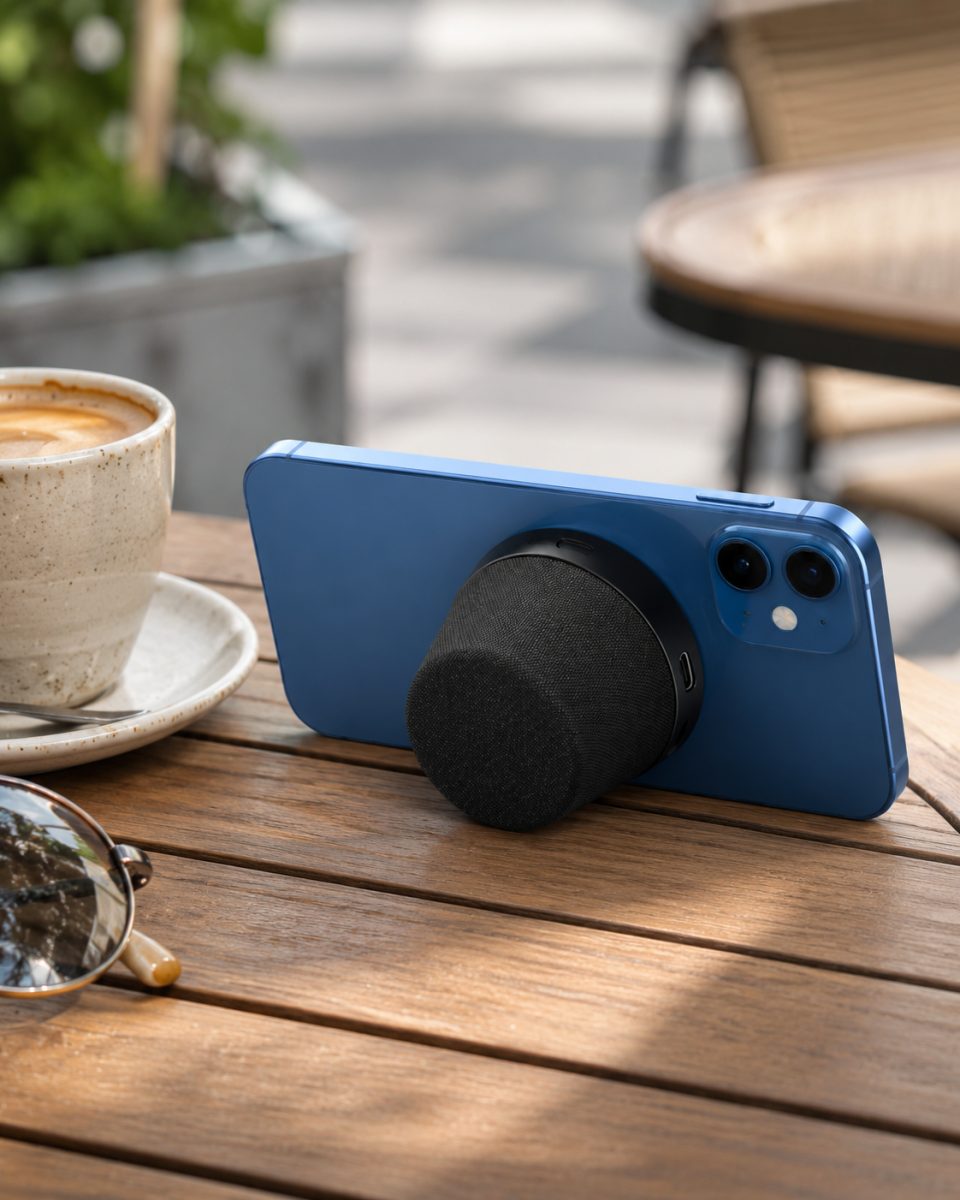 Taşınabilir Mini Bluetooth Hoparlör Mıknatıs Özellikli Yüksek Net Ses