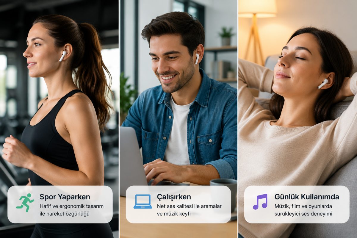 BT-04 Kablosuz Kulaklık Gürültü Engelleme ile Üstün Ses Kalitesi