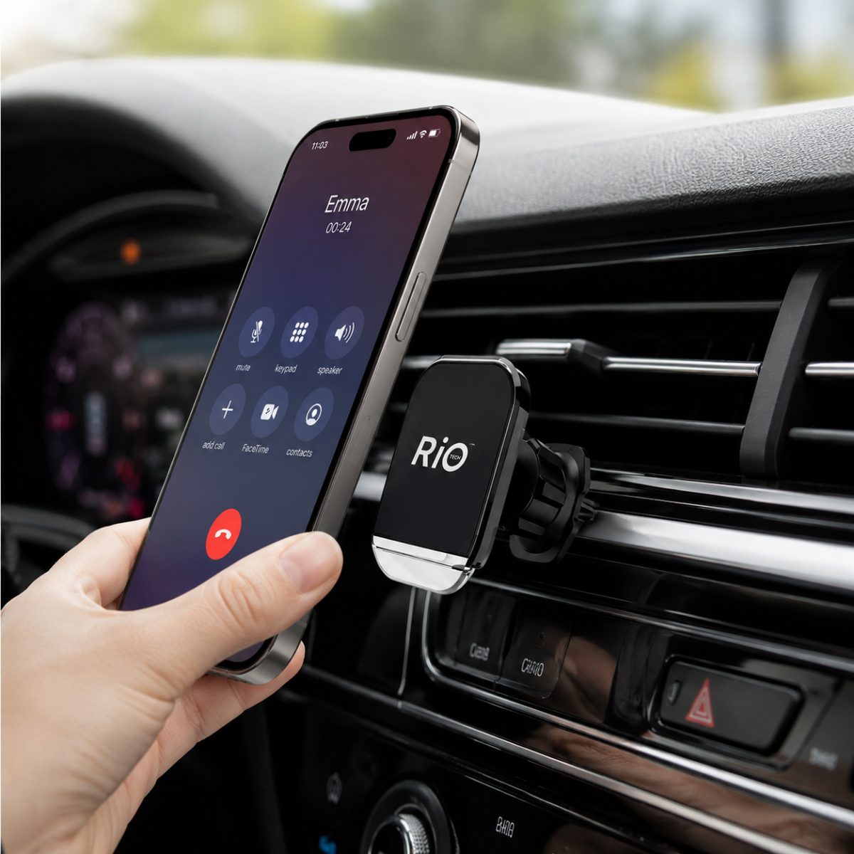 manyetik araç hava kanalı telefon tutucu 360 derece döner tasarım