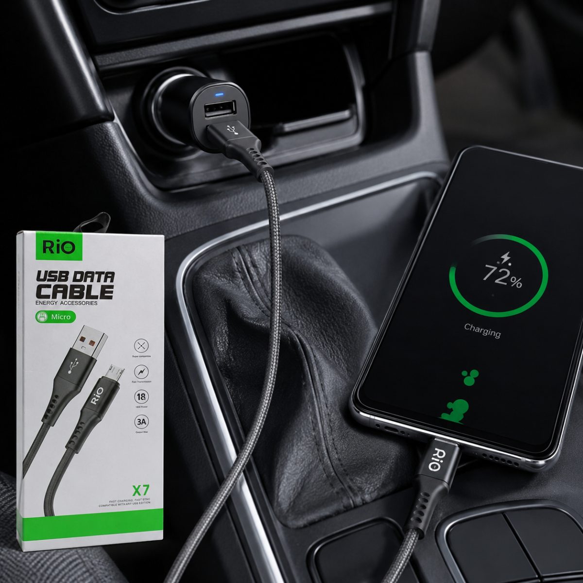 Mikro USB Data Kablosu 18W Güçlü Hızlı Şarj ve Data Transfer