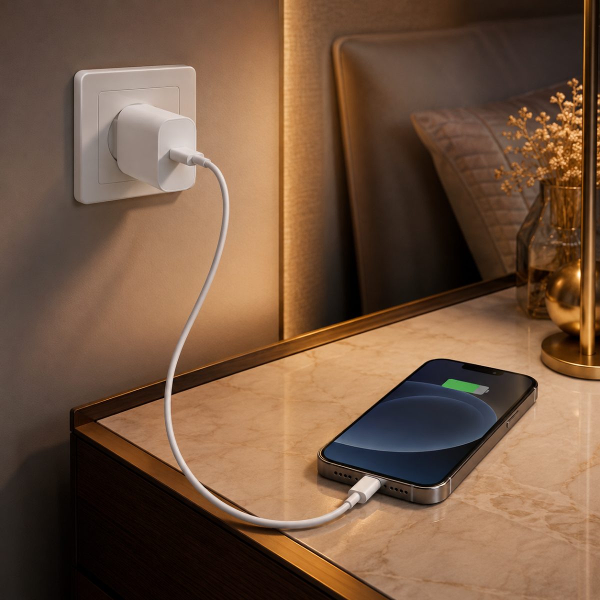 iPhone 14 Pro Max uyumlu 20W Type-C güç adaptörü ve Type-C kablo seti