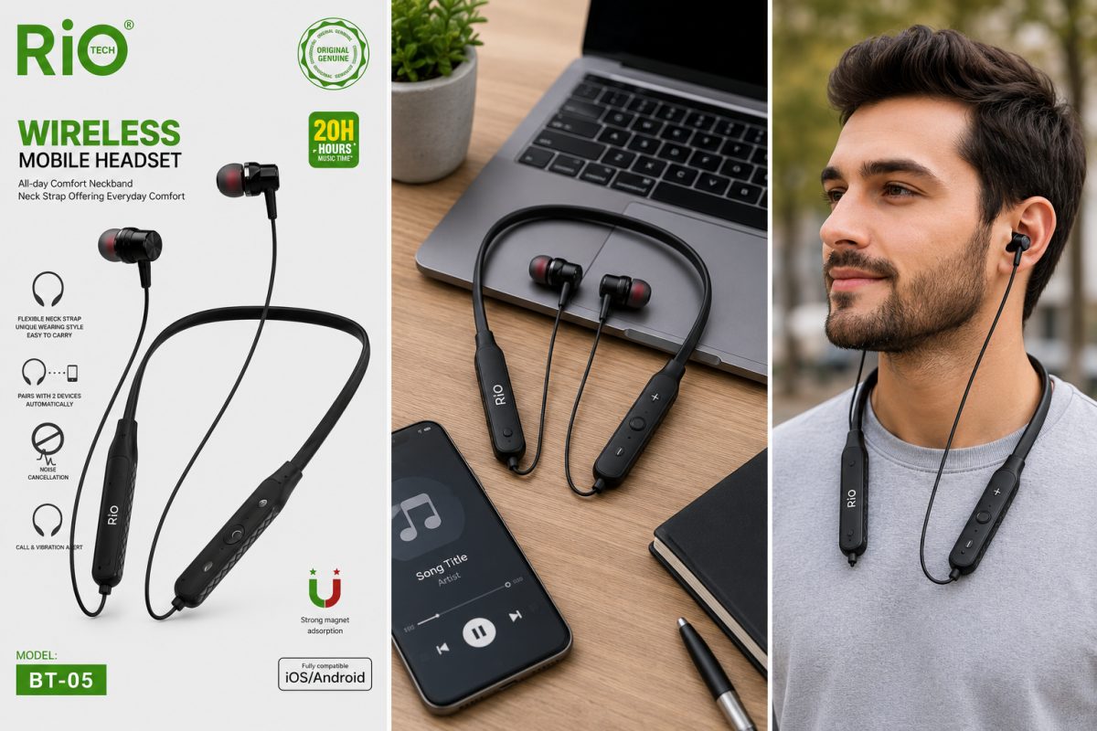 Bluetooth Kablosuz Kulaklık Titreşimli Çağrı Bildirimi