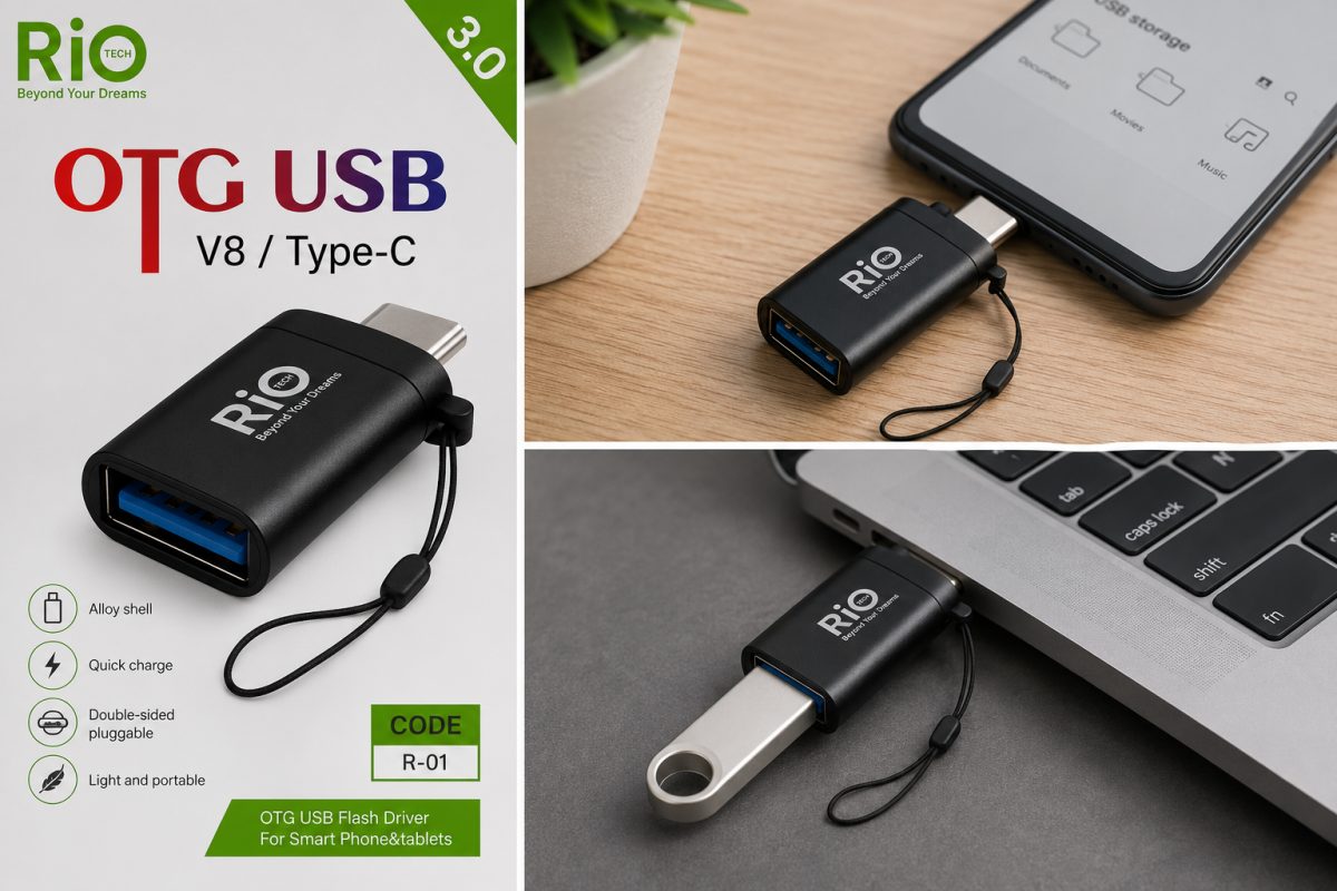 USB / Type-C OTG hızlı ve pratik bağlantı