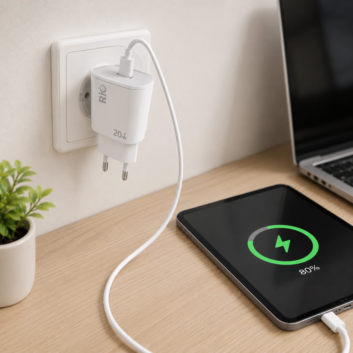 20W Hızlı Şarj USB Adaptör ve Kablo Seti