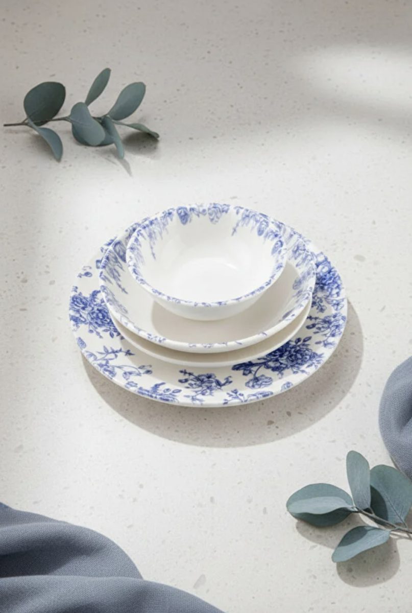 Bambum Moderna 24 Parça Yemek Takımı Blue
