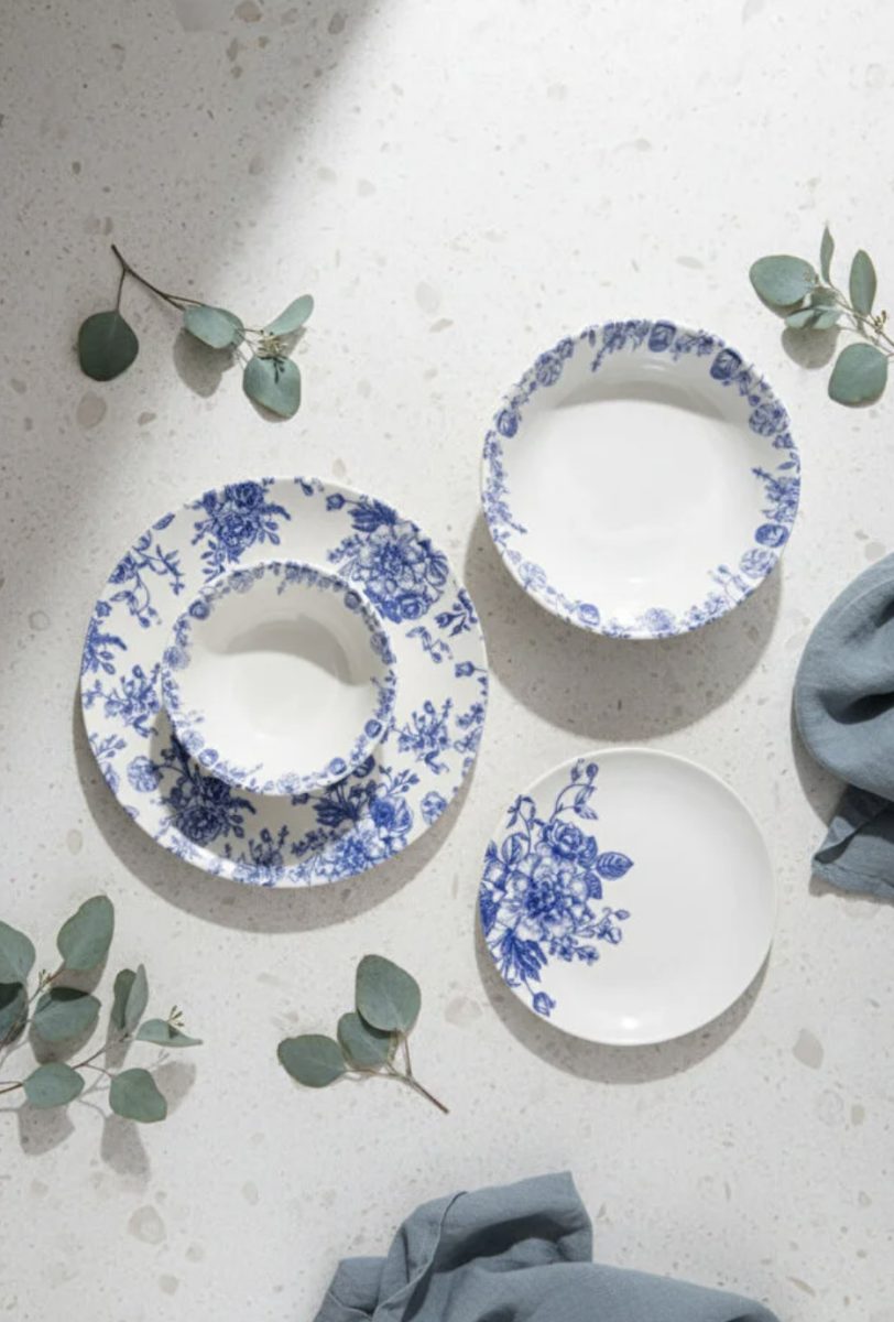 Bambum Moderna 24 Parça Yemek Takımı Blue