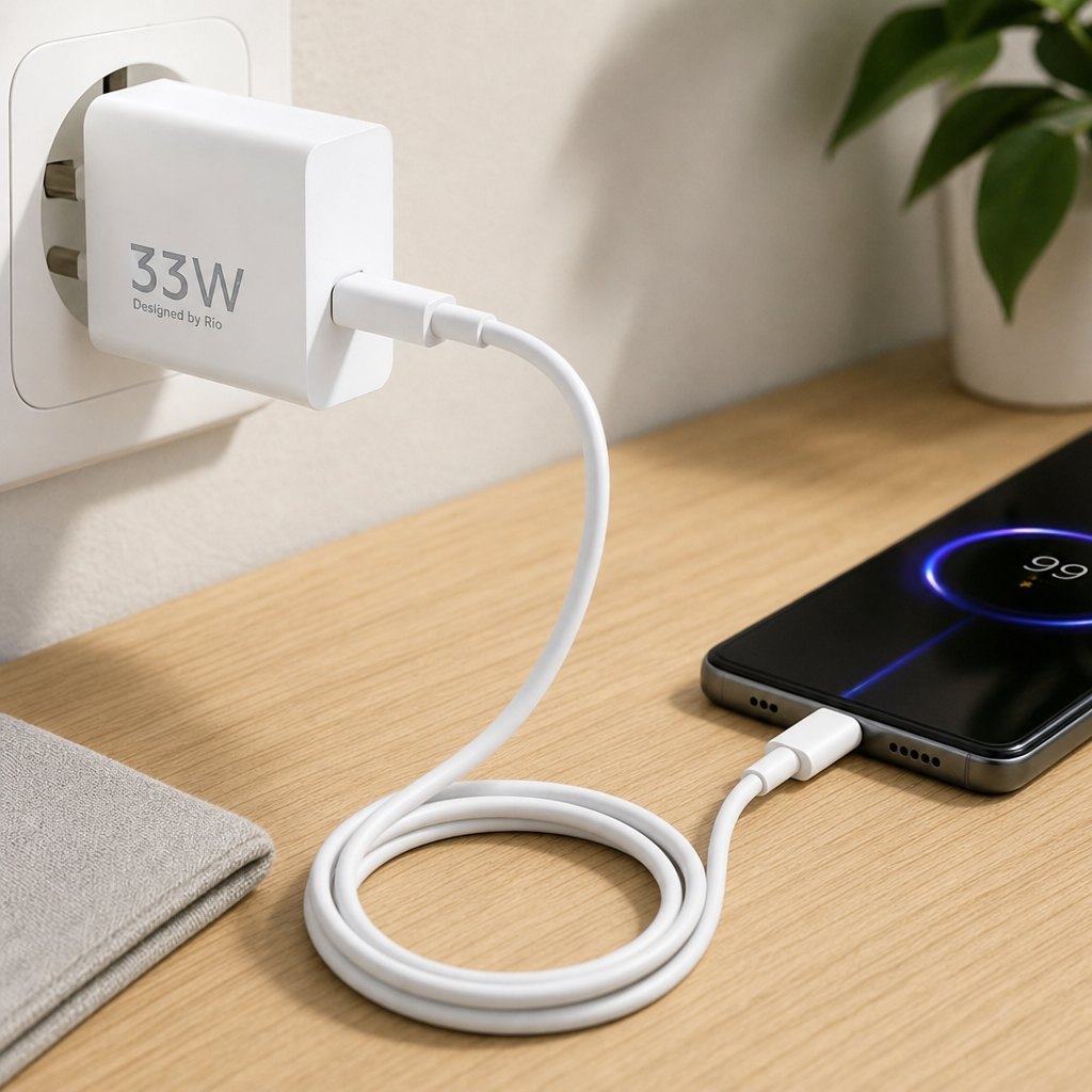 Hızlı şarj adaptörü USB / TYPE-C Kablo Seti