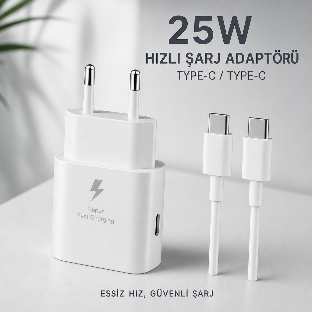 Hızlı Şarj Adaptörü TYPE-C / TYPE-C