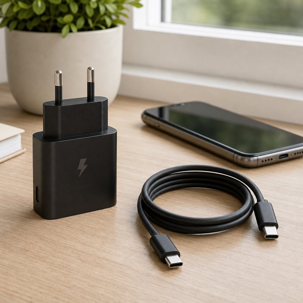25W Hızlı Şarj Adaptörü ve TYPE-C Kablo Seti