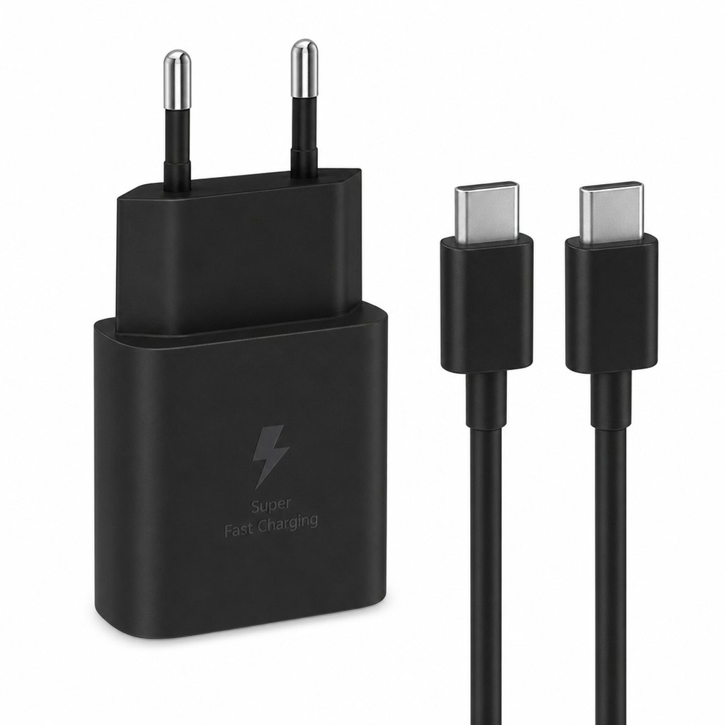 25W Hızlı Şarj Adaptörü ve TYPE-C Kablo Seti