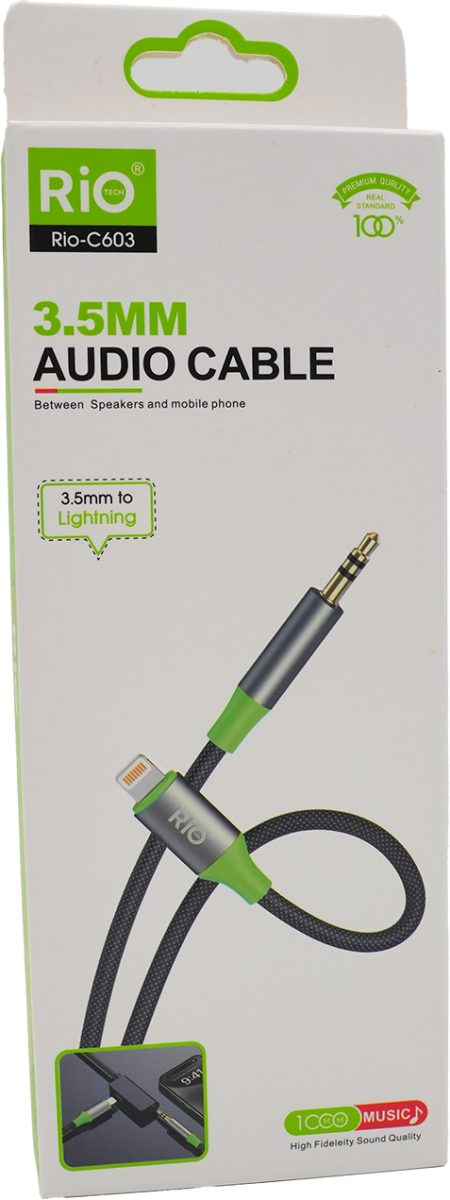 Rio Tech 3.5mm Lightning Ses Kablosu Rio-C603