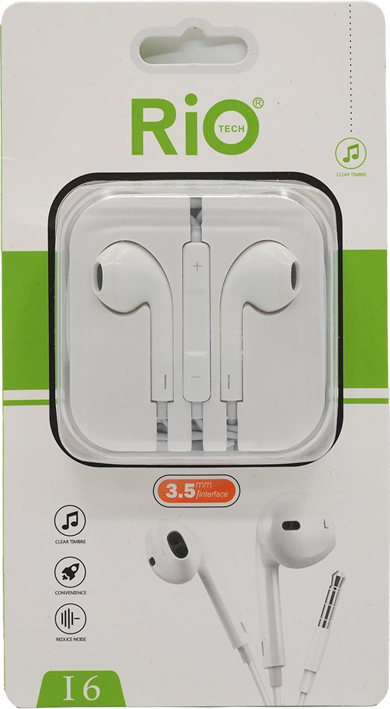 Rio Tech I6 3.5mm Kulak İçi Kulaklık - Beyaz