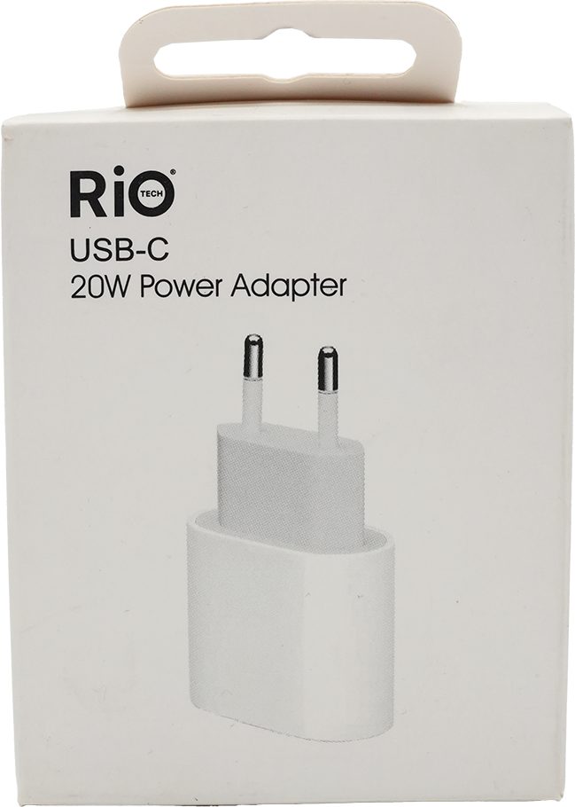 Rio Tech USB-C 20W Power Adapter Hızlı ve Güvenilir Şarj Çözümü