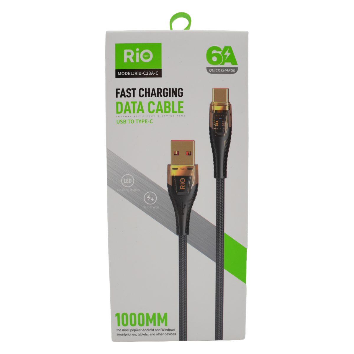 USB to Type-C Hızlı Şarj ve Veri Kablosu 1000mm